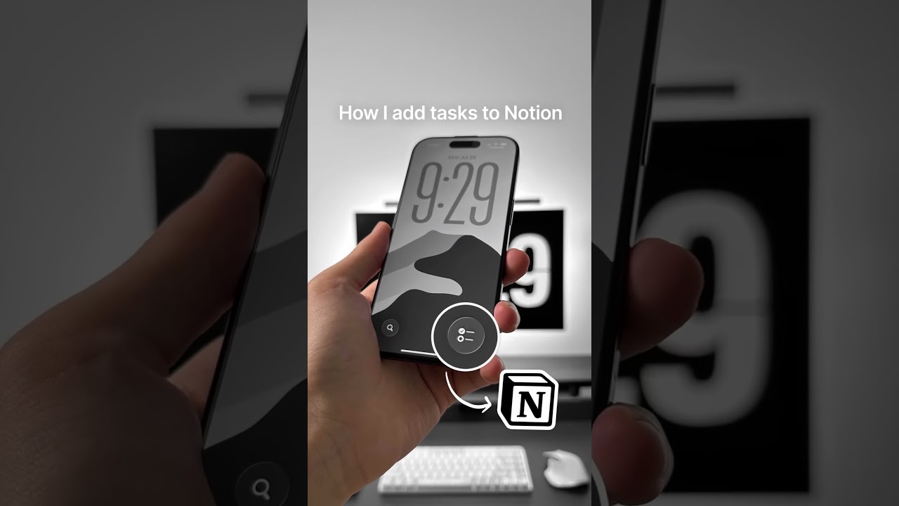 Here’s how I quickly add tasks to Notion. #productivity #ios #shortcut