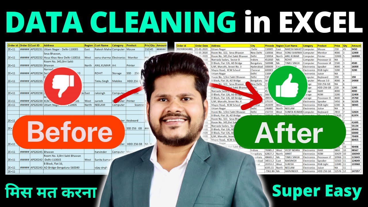 Top 10 Easy Excel Data Cleaning Tips & Tricks 🧹