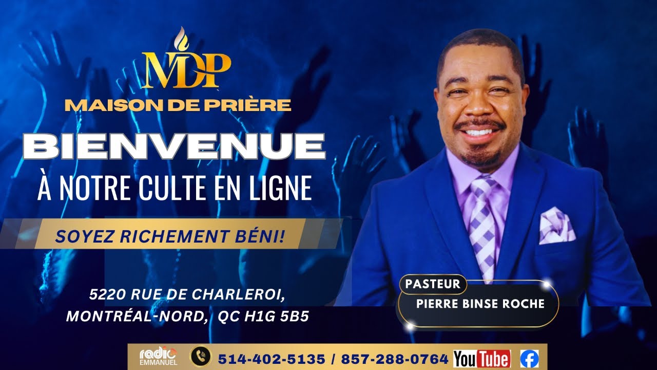 Service du Dimanche Matin 02/11/2025 | Radio Emmanuel avec Pierre Binse Roche 🎶