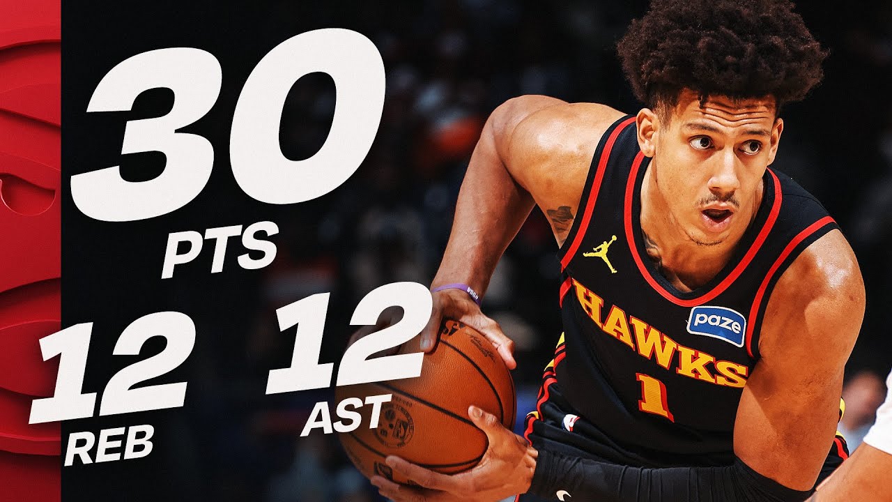 Jalen Johnson Sets Hawks Record with 4th Triple-Double 🏀