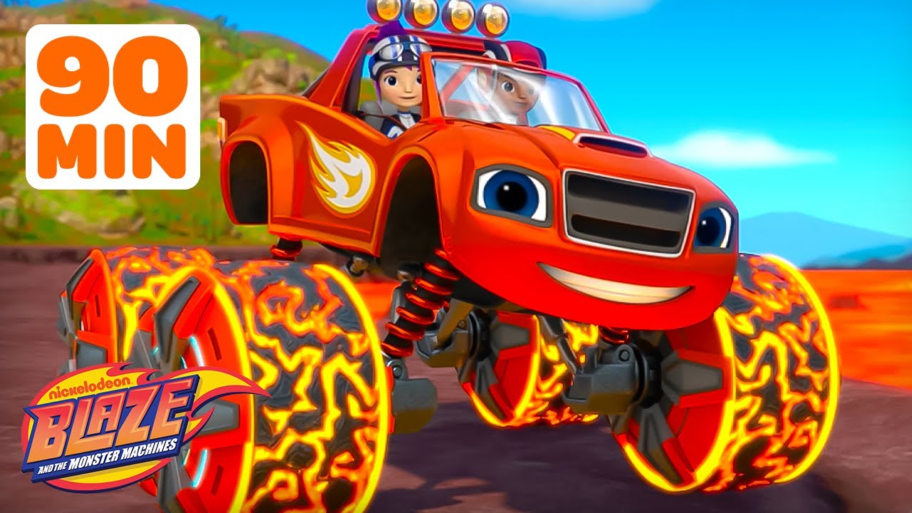 Blaze & the Monster Machines: Hot Lava Power Race! 🔥 | 90-Minute Adventure