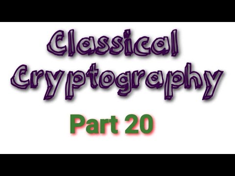 Cryptanalysis of the Vigenère Cipher Part 2 / Classical Cryptography /Cryptography / MSc Mathematics