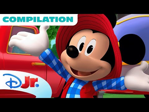 Let’s Play Outside! ☀️ | Outdoor Fun Compilation ft. Mickey Mouse, Bluey, Spidey & More! | @disneyjr