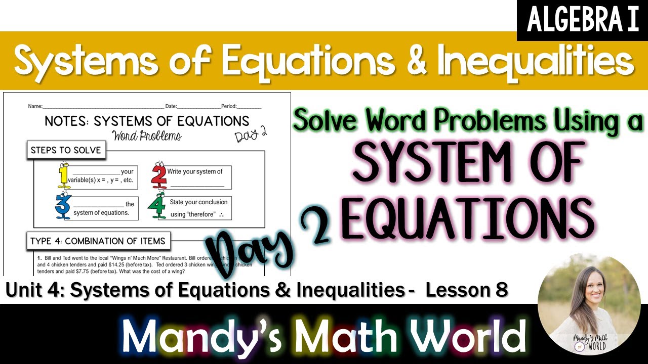 Master Word Problems with Systems of Equations – Day 2 📚
