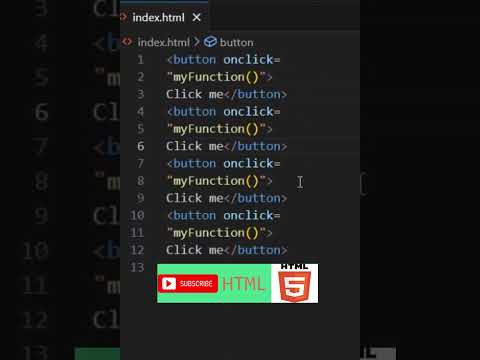 html button onclick my function learn #coding #code #html #coder #html5 #htmlcode #htmlcss #java