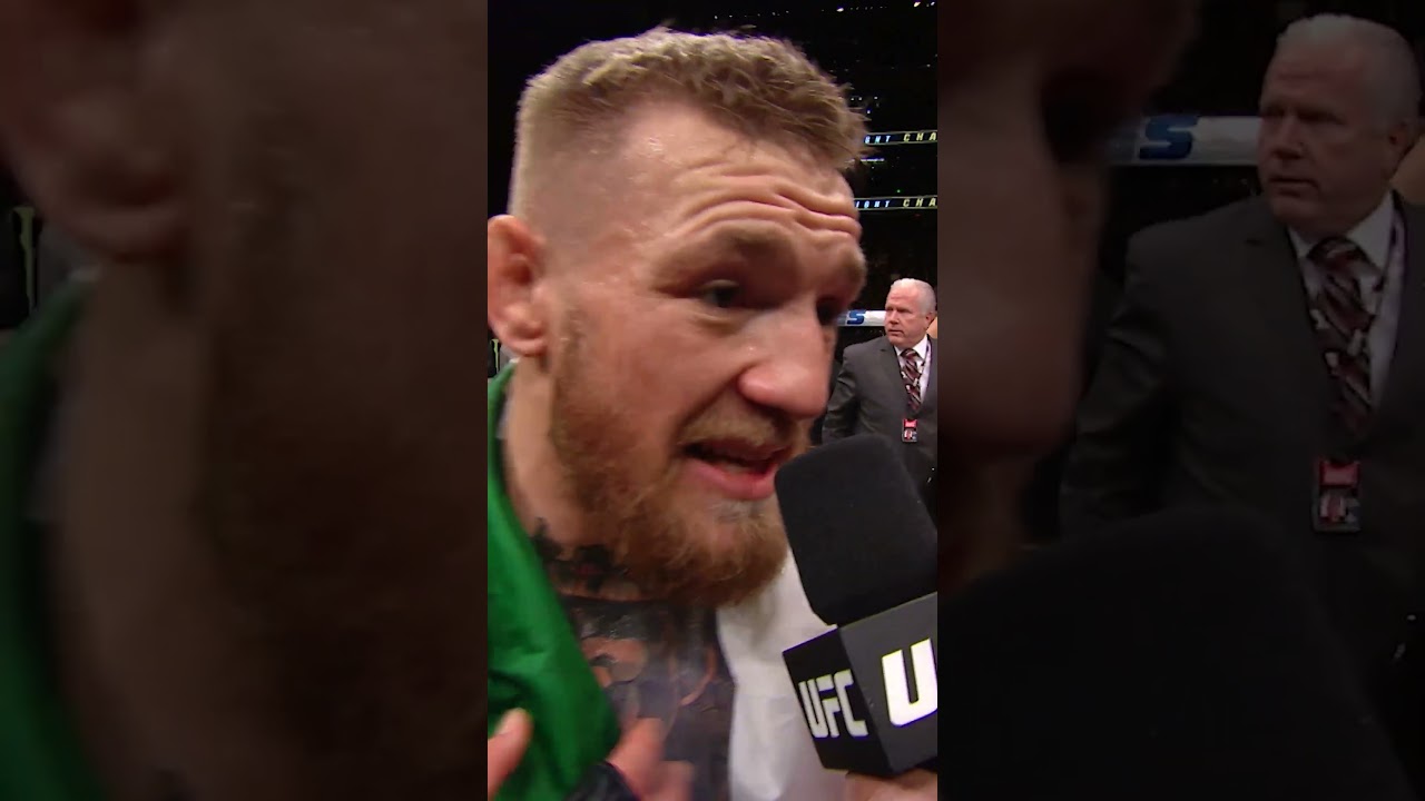 Conor McGregor's Iconic Octagon Speech 🥊