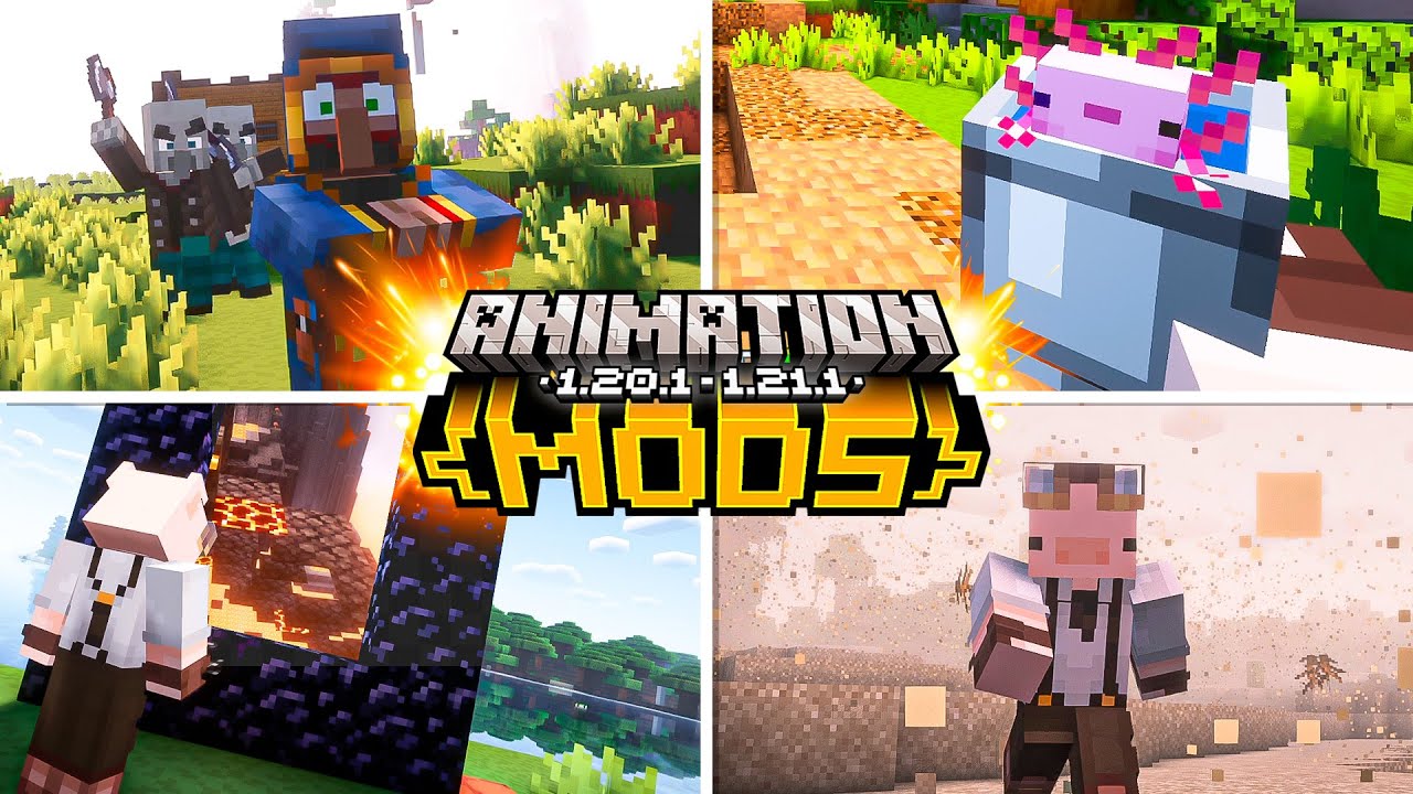 Top 20 Animation Mods for Minecraft 1.20.1 & 1.21.1