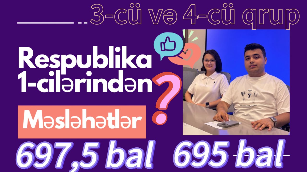 Respublika Birincilərindən Məsləhətlər: 697.5 və 695 Bal Nə Üçün Əldə Olundu? 🏆