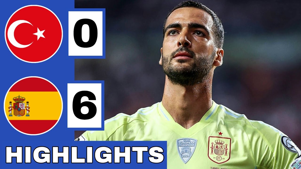 Türkiye vs Spain 0-6 Highlights | World Cup Qualifier