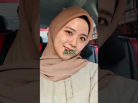 which blackpink member look best with hijab 😍 #blackpink #jisoo #rosé #jennie #lisa #shorts #fyp