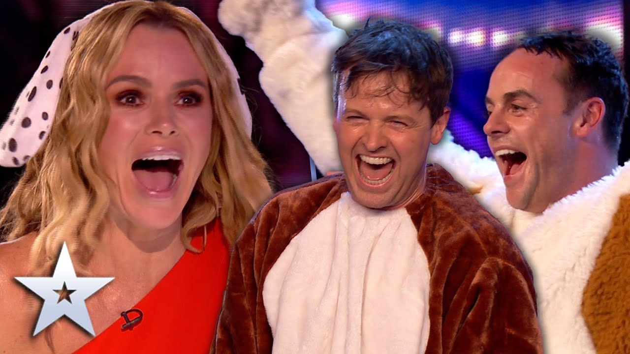 Ant & Dec's Hilarious Prank on Judges! | Unforgettable Britain's Got Talent Audition 🐶