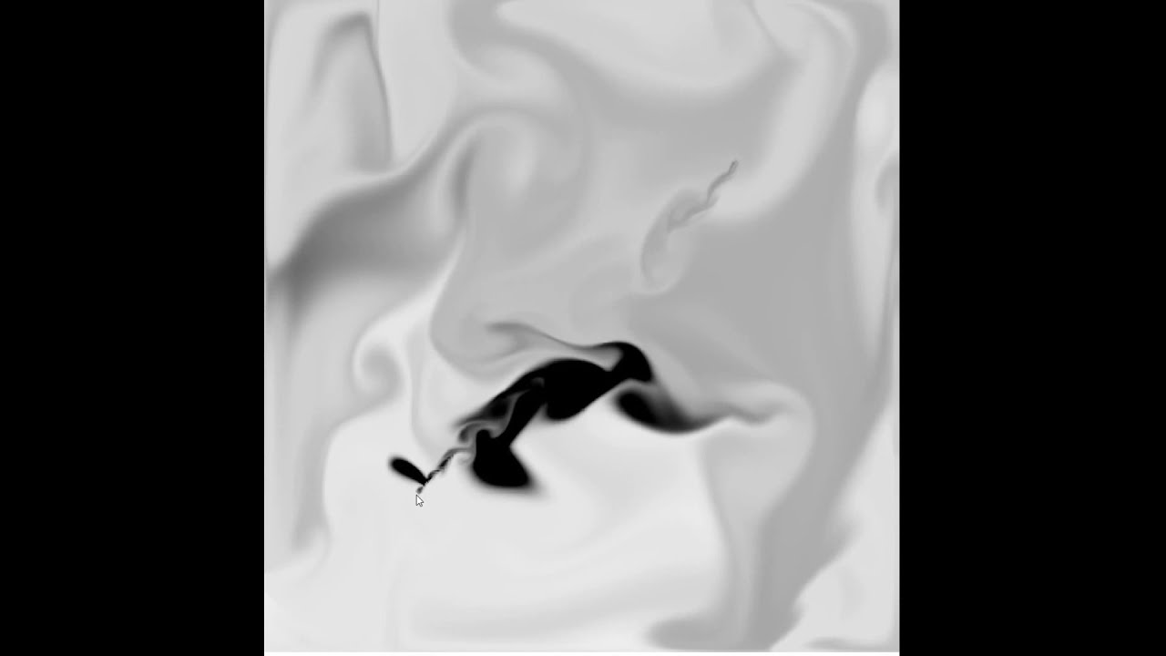 Real-Time Fluid Dynamics Smoke Simulation with Density Rendering