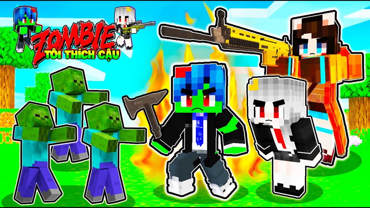 Zombie Tôi Thích Cậu Tập 3: Sammy Giúp Mèo Simmy Trốn Thoát Bầy Xác Sống Trong Minecraft 🧟‍♂️