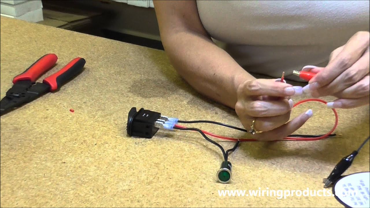 Illuminated On-Off Rocker Switch & Wiring Products