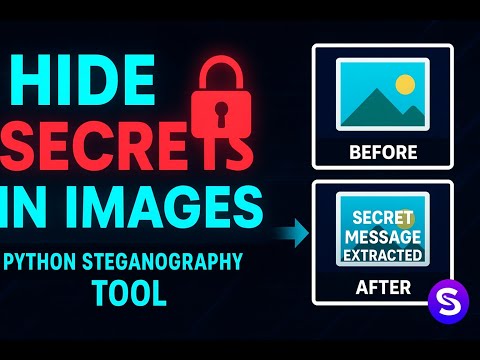 🔐 Hide Secret Messages in Images | Python Steganography Tool | AMAN MUNDRA