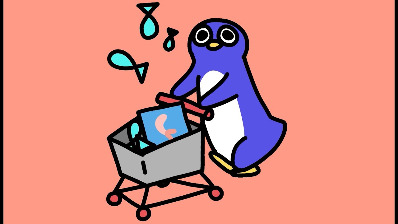 Shopping Penguin Animation by Topes Soup 🐧