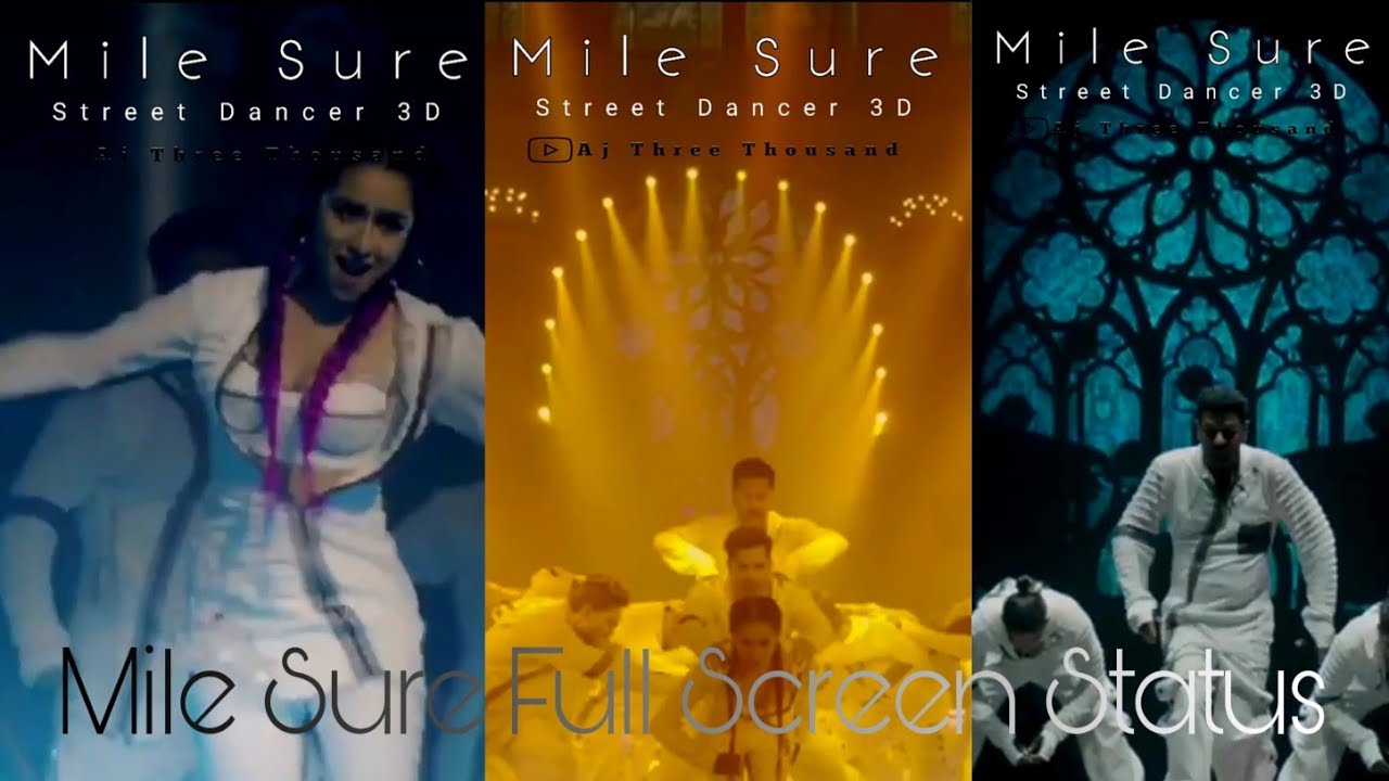 Mile Sur Mera Tumhara WhatsApp Status 🎶 | Street Dancer 3D Inspirational Song 2020