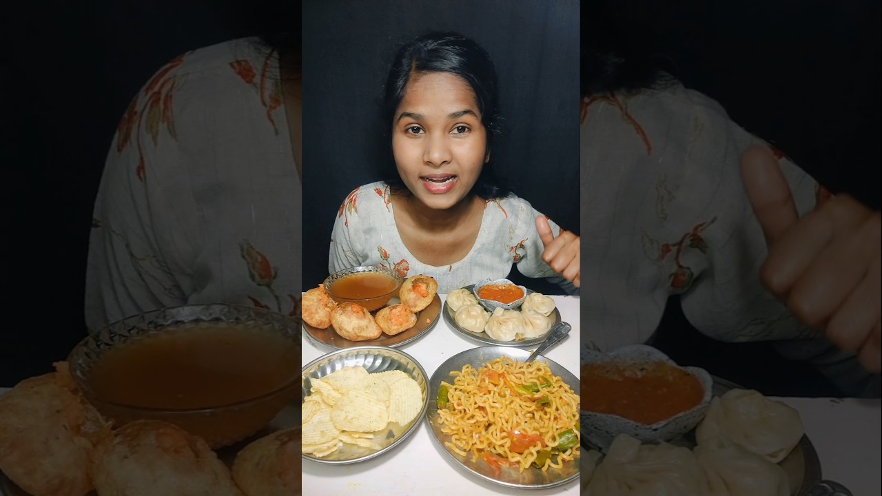 Eating Panipuri, Maggi, Momo & Lays in 90 Seconds 🍽️