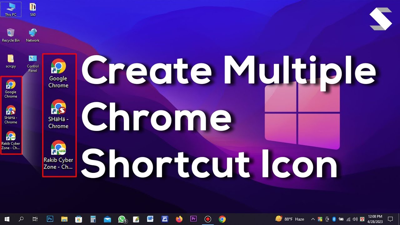 Create Multiple Chrome Desktop Shortcuts 2023 ๐ฅ๏ธ