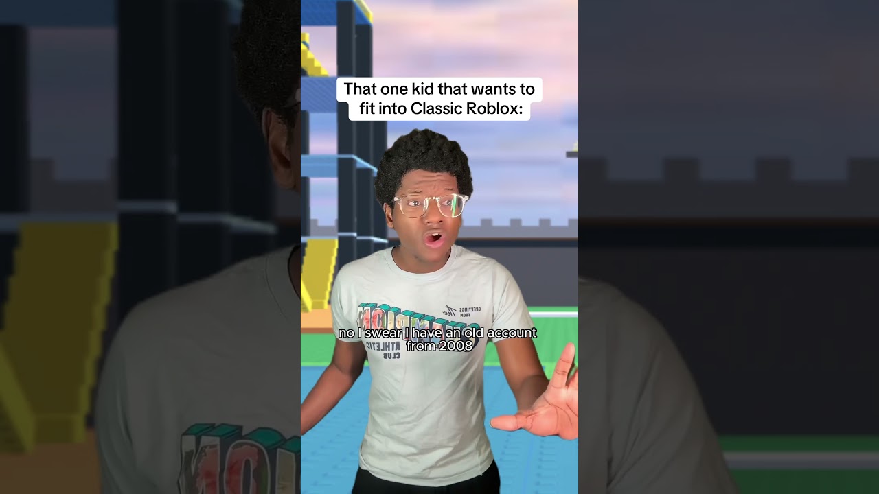Kid Trying to Fit Into Classic Roblox ๐ฎ