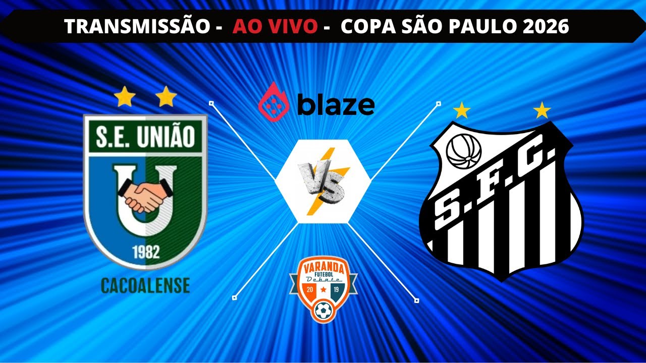 União Cacoalense vs Santos ao Vivo | Copa São Paulo 2026 ⚽