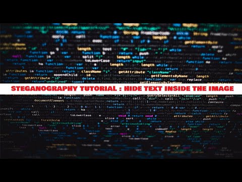 Steganography Tutorial (2020)||How To Hide Text Inside The Image || Cyber Security ||