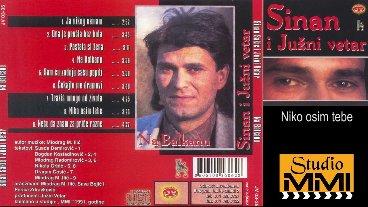 Sinan Sakic & Juzni Vetar - Niko osim tebe 🎶