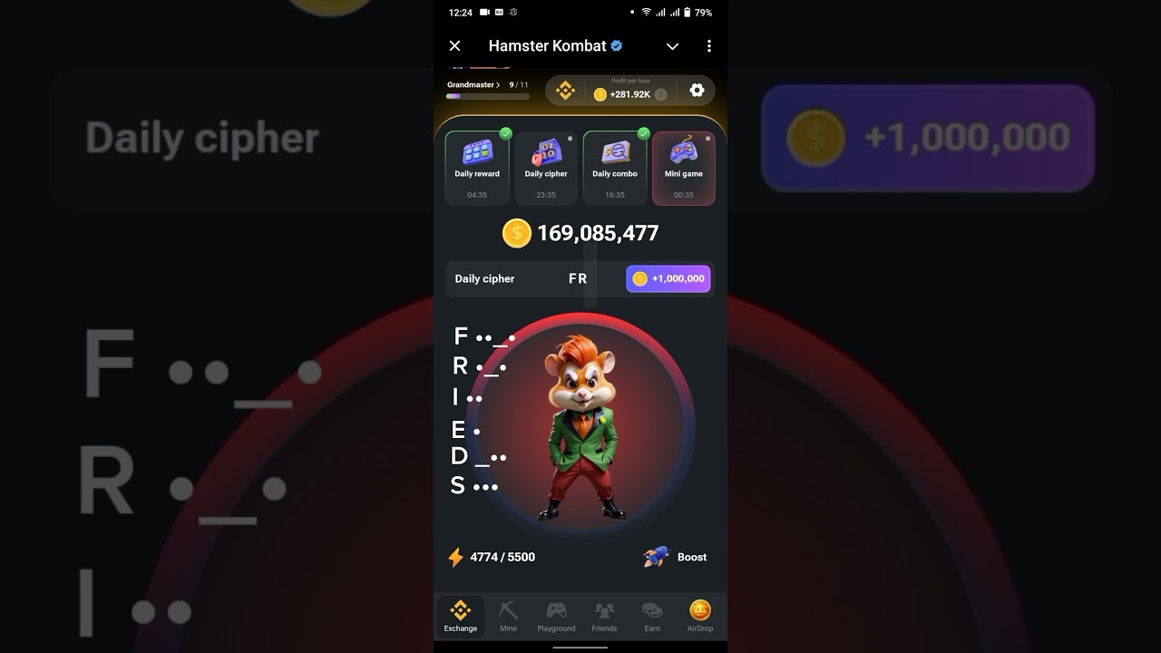 16 Unlock Today’s 16 August Hamster Cipher Code for 1M Coins! 🗝️