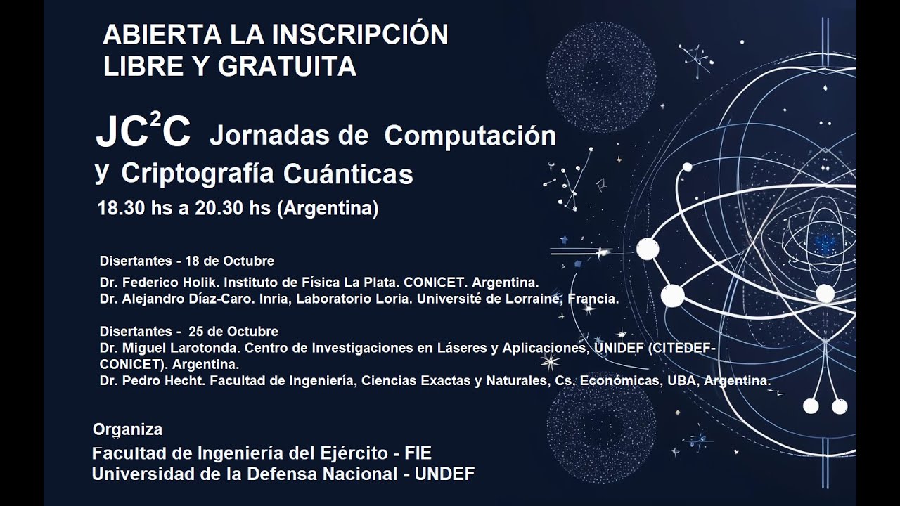 ¡No te pierdas la 2da Jornada de Computación y Criptografía Cuántica 2024! 🚀