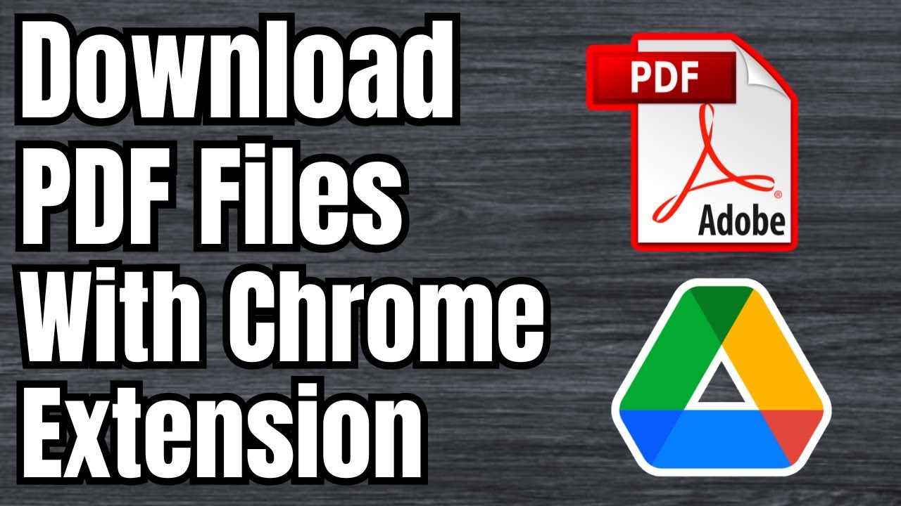 Downloading View-Only PDF Files from Google Drive Using a Chrome Extension