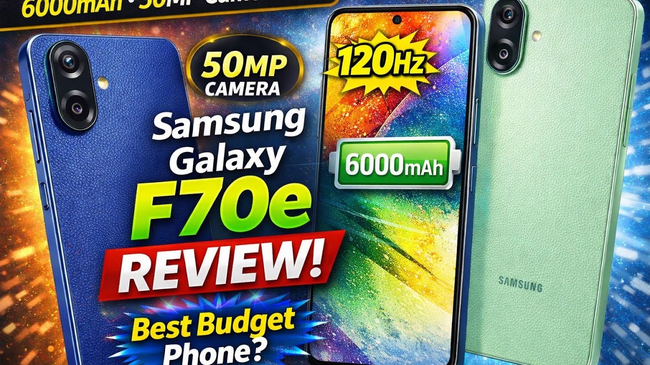 Samsung Galaxy F70e Review: 6000mAh Battery & 50MP Camera