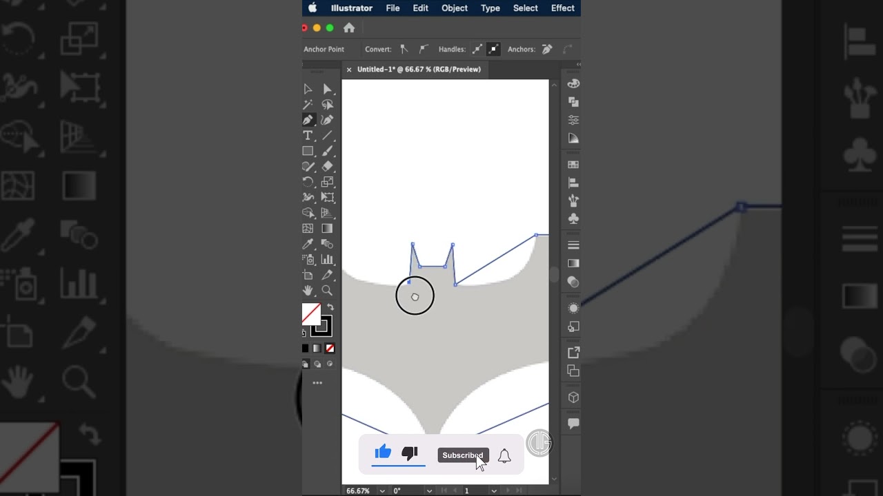 Create Batman Logo with Pen & Curvature Tool π¦