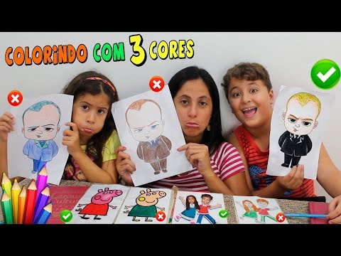 DESAFIO COLORINDO COM 3 CORES (3 MARKER CHALLENGE)
