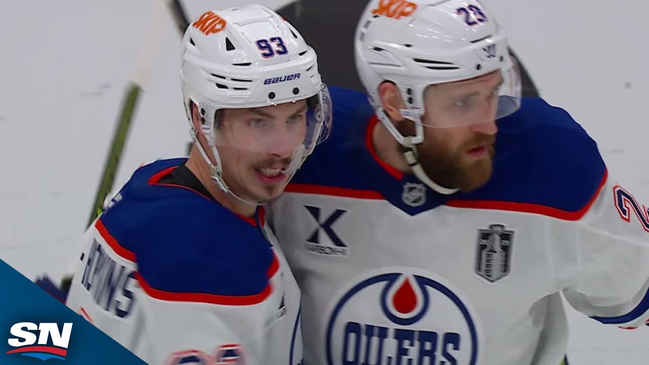 Nugent-Hopkins Scores Under the Bar vs. Panthers 🏒