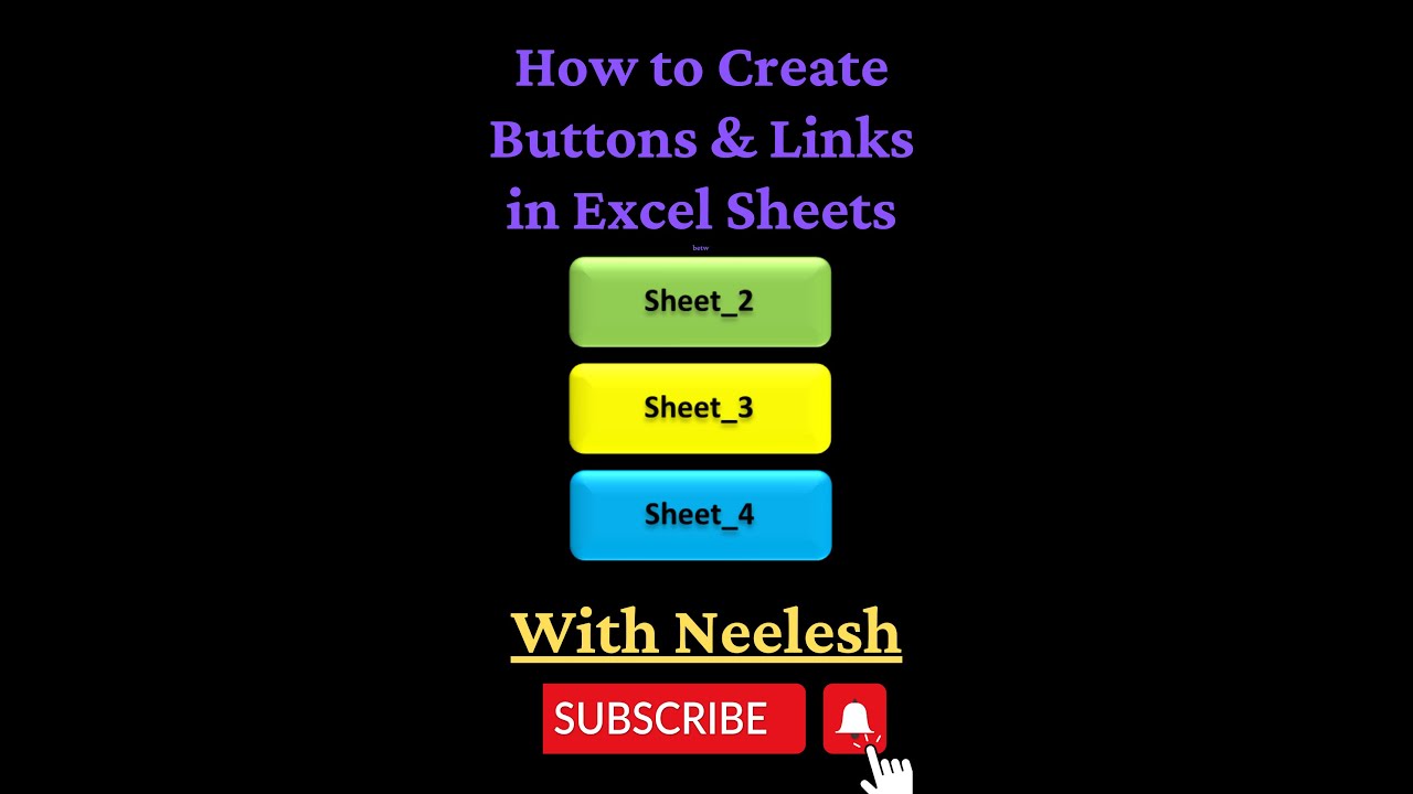 Create Buttons & Link Sheets in Excel 🔗