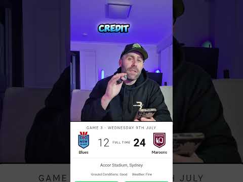 State of Origin Game 3 Results - Queensland Maroons defeat the NSW Blues π #stateoforigin