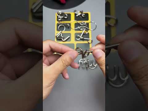 Mini Metal Puzzle Solutions #solve #puzzles #shorts