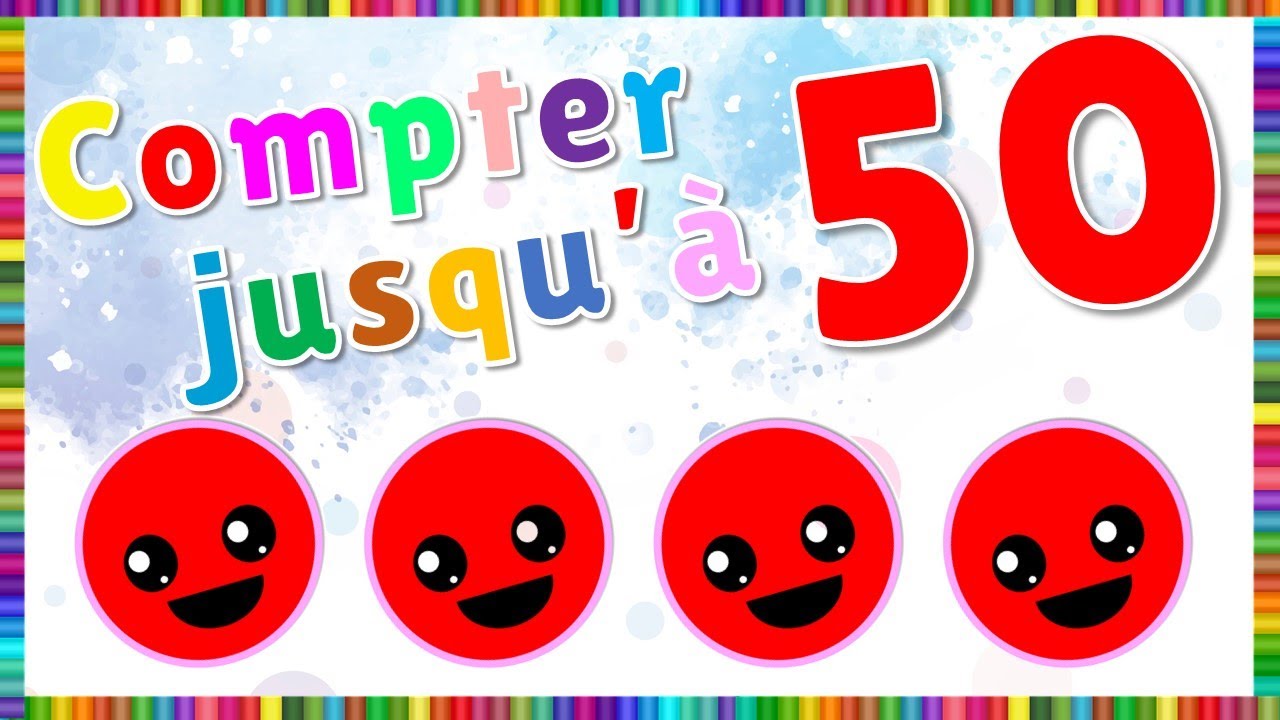 Compter jusqu'à 50 facilement pour enfants