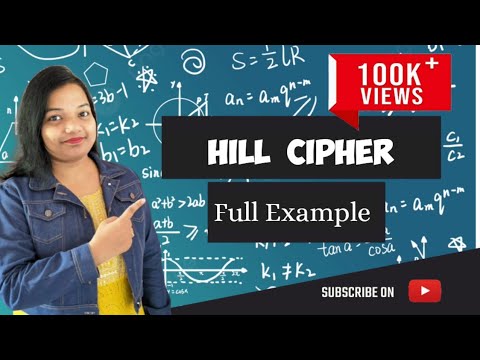 Hill Cipher Encryption and Decryption Example | Hill Cipher in Cryptography| 3x3 example #hillcipher