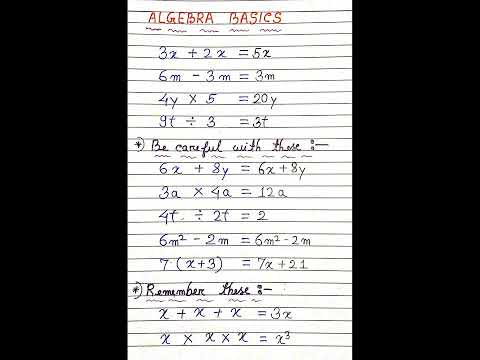 Basic Algebra ~ 👑............