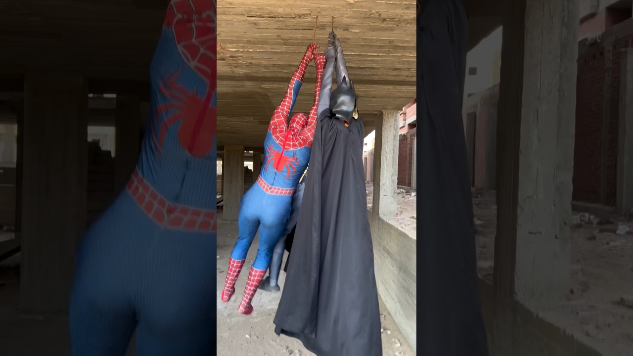 مقالب مضحكة في سبايدر مان 😂