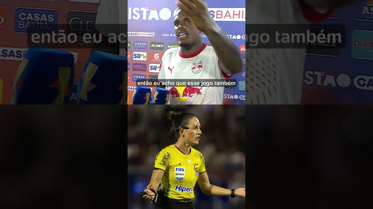 A FALA MACHISTA DO JOGADOR DO BRAGANTINO: "UMA MULHER EM UM JOGO DESSE TAMANHO"