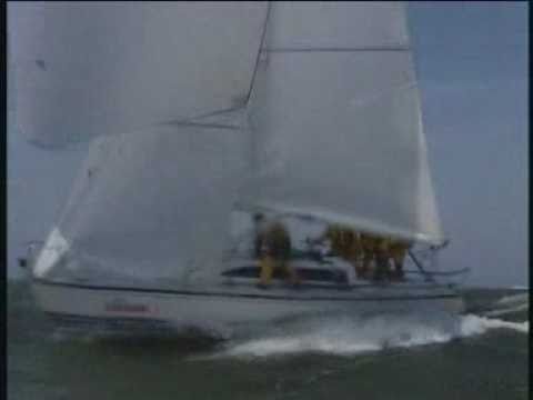 X99 Bleunose sailing downwind at 18.4 knots