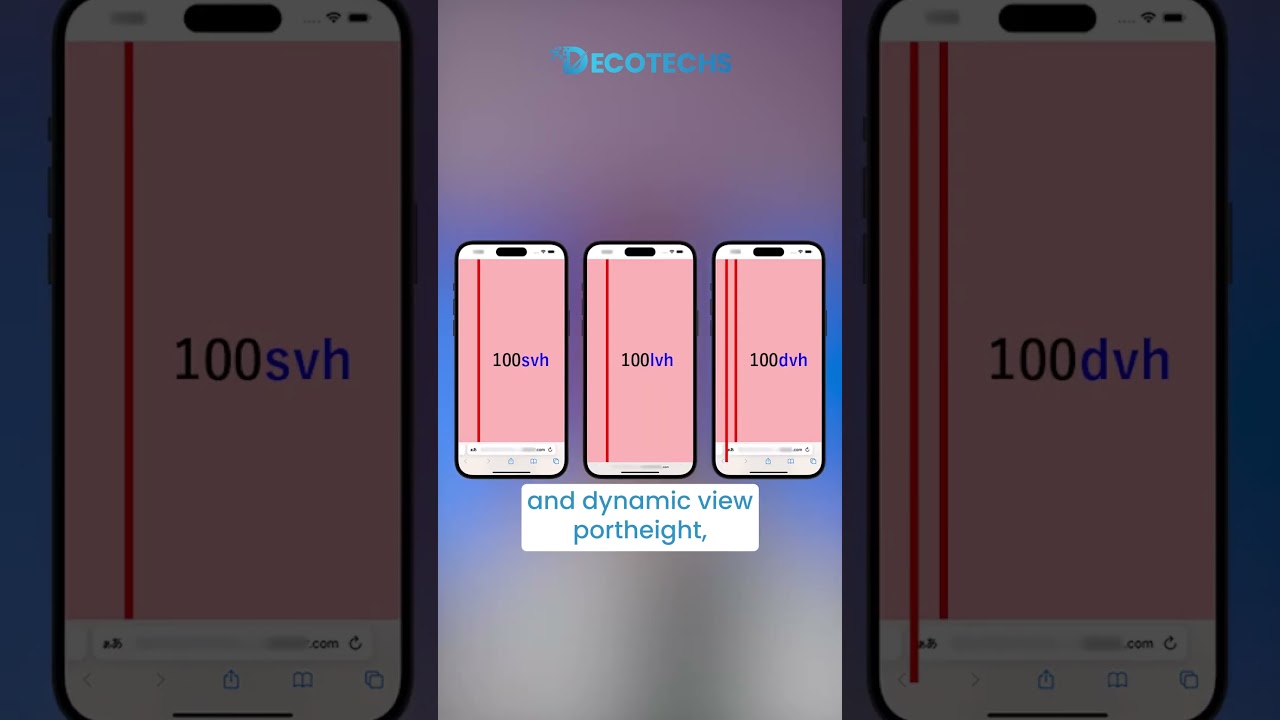 Perfect Mobile VR Layouts | Understand 100lvh, svh, dvh