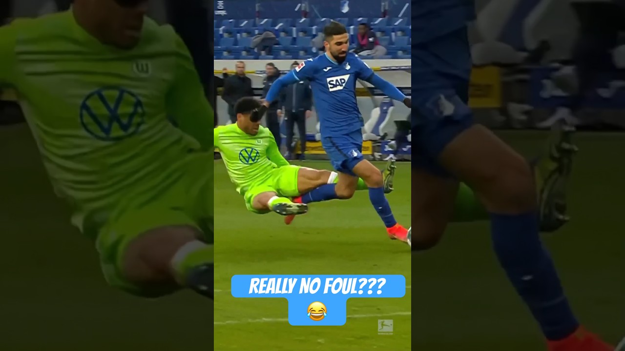 Shocking Foul! Wolfsburg Player's Brutal Hit on Hoffenheim's Munas Dabbur ⚽