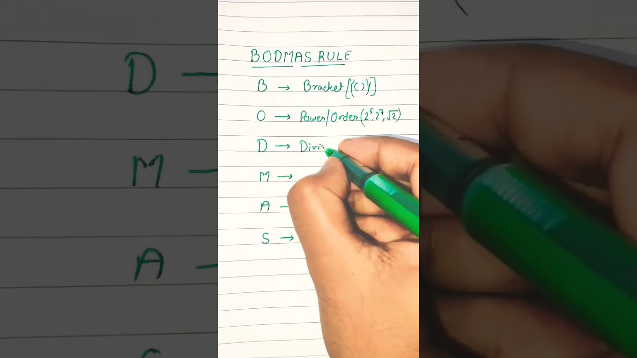Master BODMAS in Just 10 Seconds! 🧮 Quick Math Tip