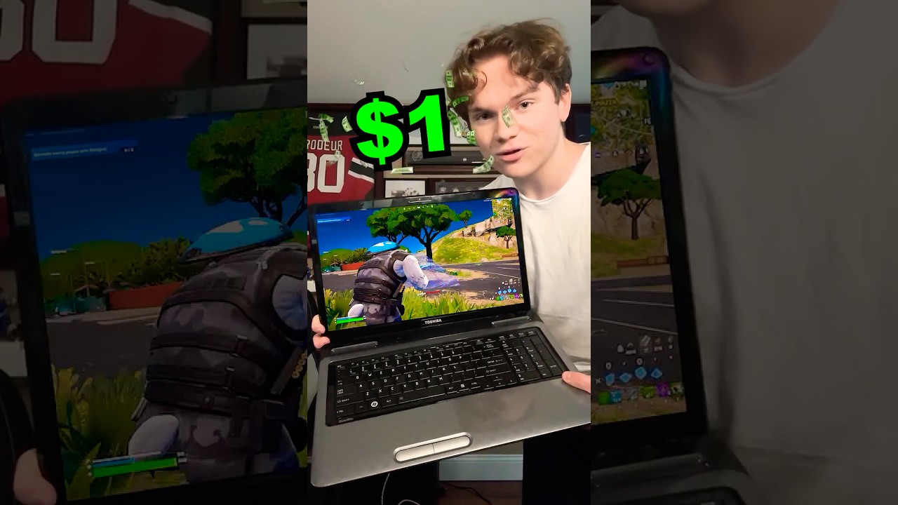 Can a $1 Laptop Play Fortnite? Surprising Performance Test! 💻