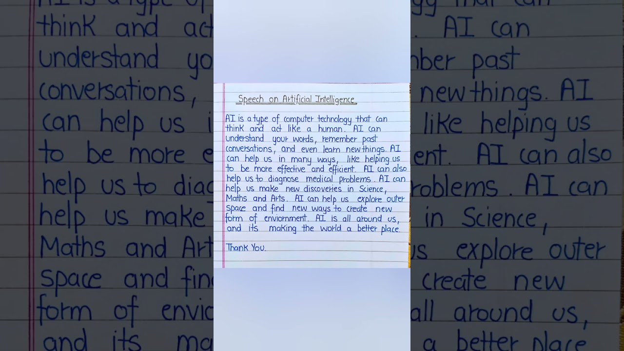 Compelling Speech on Artificial Intelligence π€ | Insights & Future Impact
