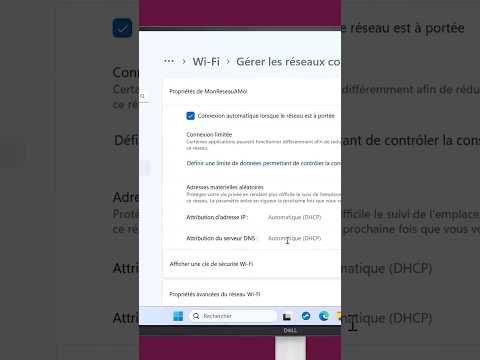 Afficher la clé de sécurité du réseau wi-fi dans Windows 11