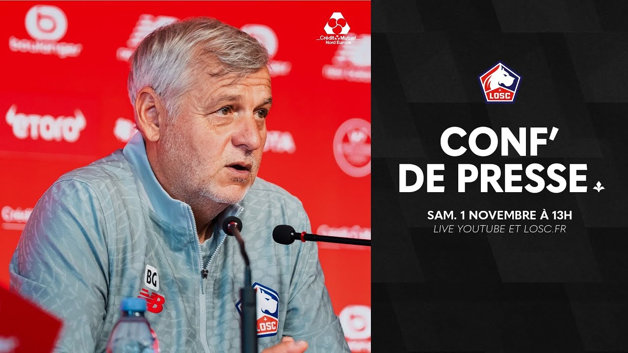 Conférence de Presse Avant LOSC - SCO Angers 🎙️ : Analyse et Perspectives